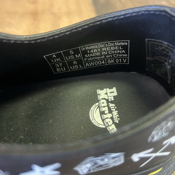 Dr. Martens Rebel 1461 Oxford Shoes Boots Womens 6 - Picture 4 of 12